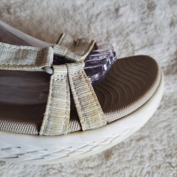 Skechers Goga Max Sport Strap Sandals Gray Womens Size 9 Open Toe Strappy Gen - Picture 13 of 16